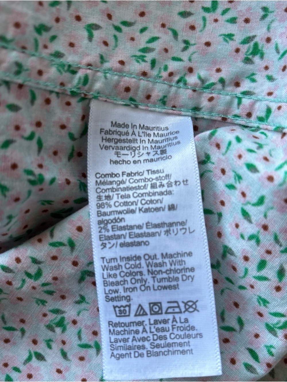 J.Crew Flex Washed Floral Button Down Shirt Mens Small StretchCotton Short Sleev - Picture 5 of 7